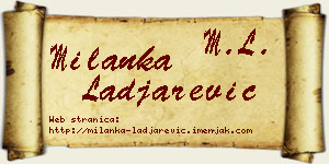 Milanka Lađarević vizit kartica